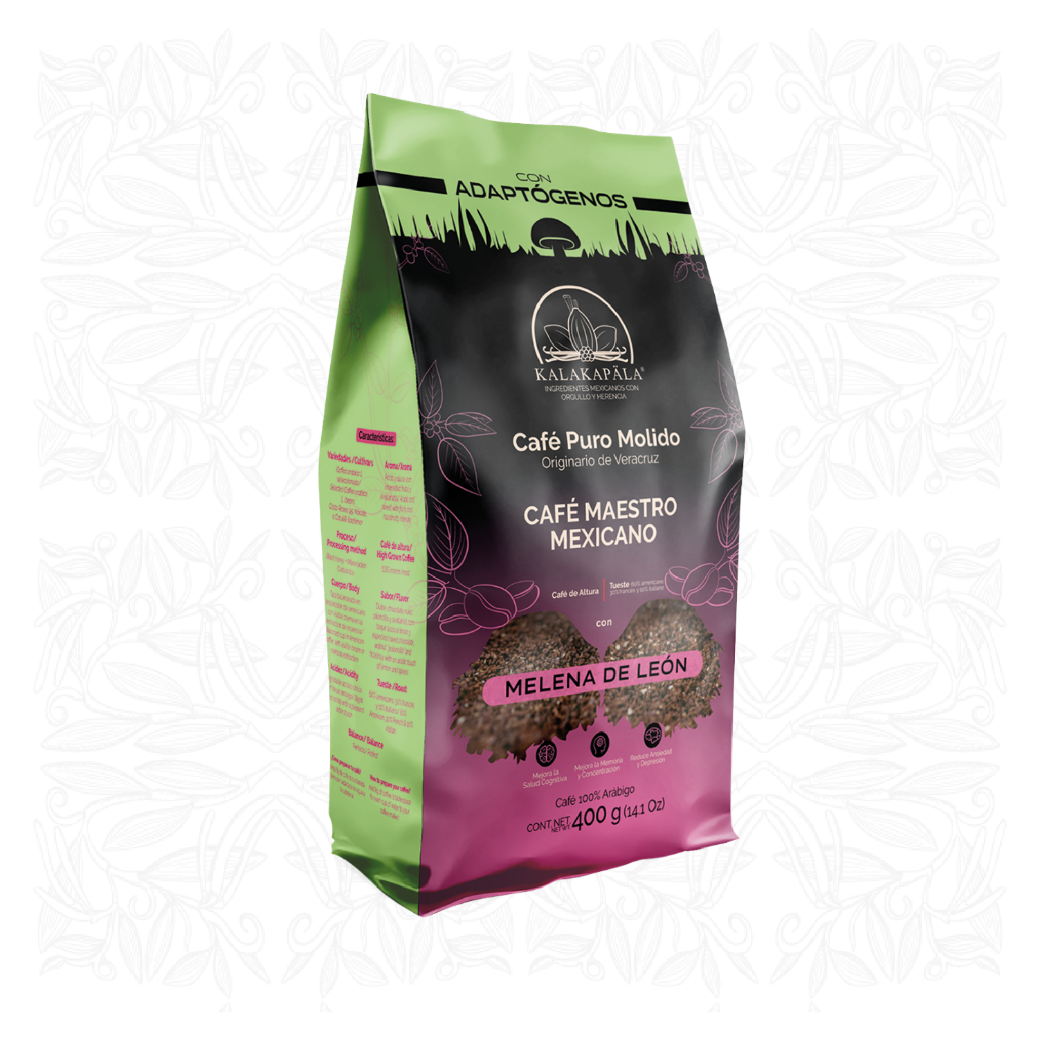 Café Molido con Melena de León vista 1